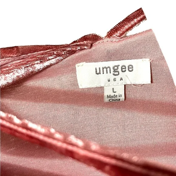 Umgee Velvet Tank Size Large Dusty Rose - Picture 4 of 4